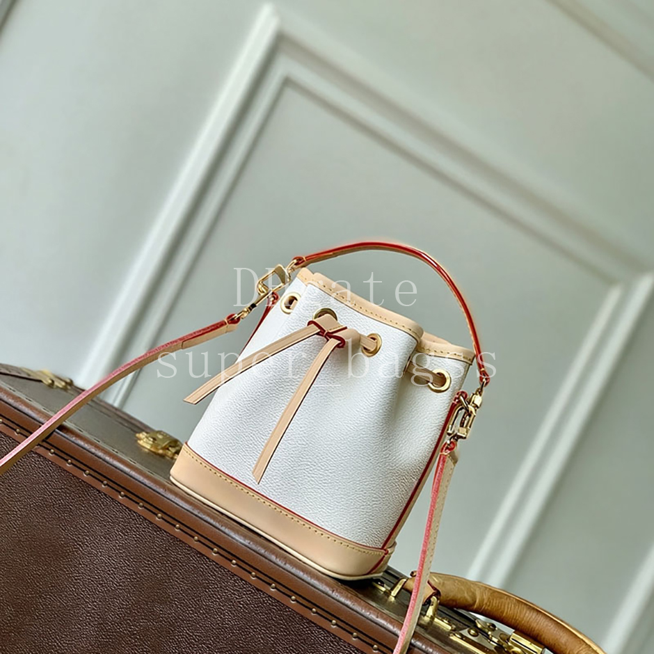 TM Nano Noe Bucket Handbag 16*13CM Luxury Designer Bag Master Quality Multicolor coated canvas Shoulder crossbody Evening Bag with Gift Box LN09C