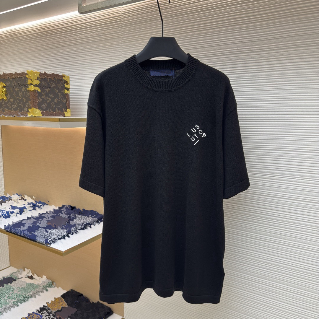 Designer brand high-quality men's T-shirts and polo shirts, men's T-shirts with embroidered letters, needle knitted short sleeved shirts