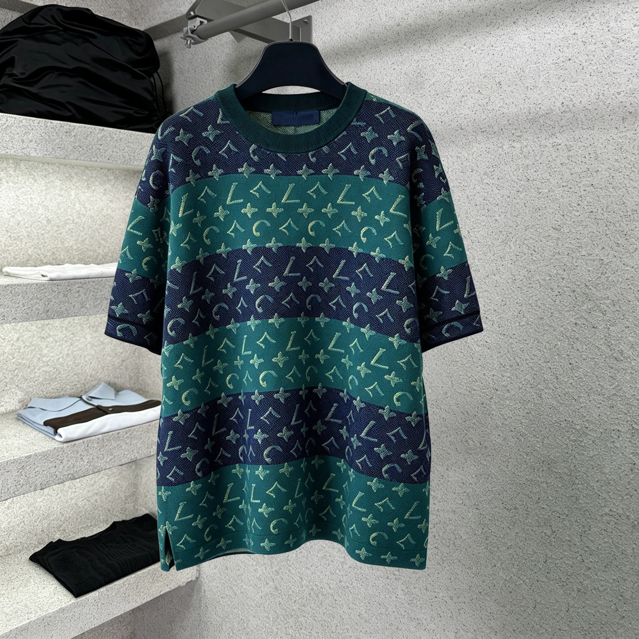 New Summer 2026 Men's Short Sleeves Men's Crew Neck Tops Designer Loose-fit T-shirts High-Quality Knitted Printed Unisex T-shirts Short-Sl