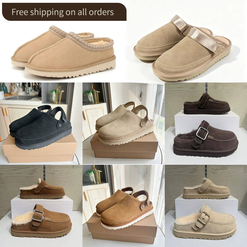 Designer Goldenstar Evelina Clog Slippers Clogs Hi Slides Dad Sandal Golden star Beach Women Men Tazz Tasman Fall Driftwood Chestnut Sand Winter Sum