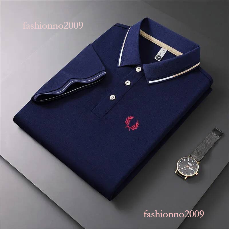 Freds Perrys Shirts Polos High Quality Designer Embroidered Summer Fashion Tops Trend Casual Cotton Classic Business Advanced Brand Fredity Perrylie