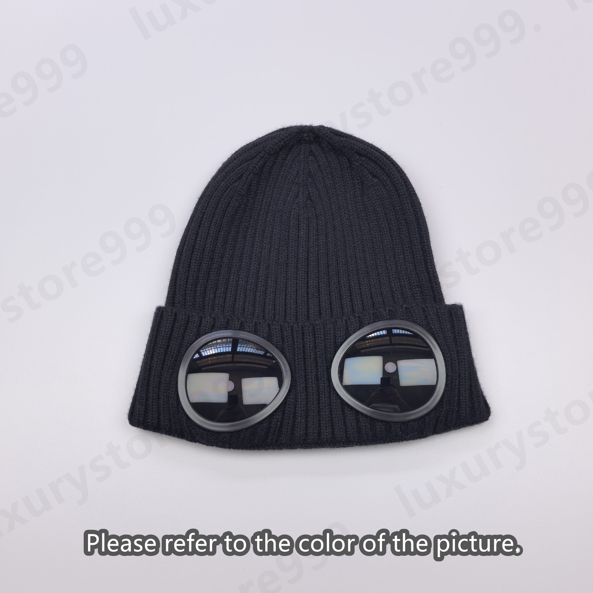 Designer beanie Skull Caps CP Wool Beanie Hat Extra Fine Merino Wool Goggle Beanie Italian CP luxury designer Lense Hat winter warm Skull Caps for m
