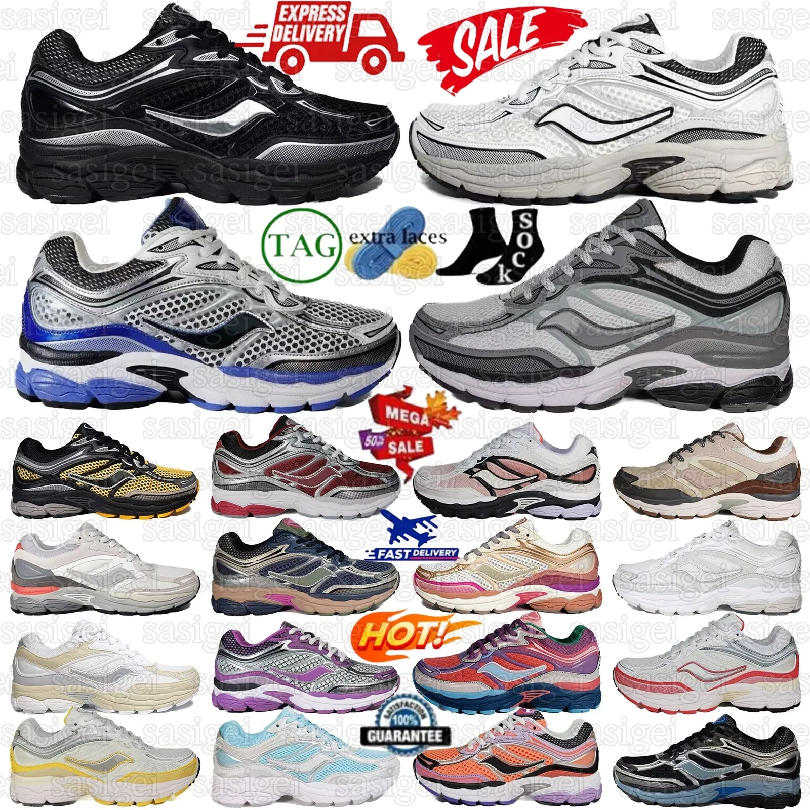 Saucony Omni 9 Sneakers Shoes Silver Mutant Womens Mens Pink Black Multi Grey Deep Navy Brown Purple Speed Shades Orange Gold Coral Blue Lime Brush