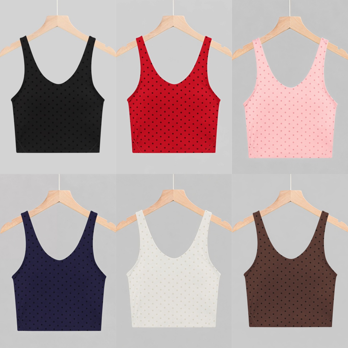 UU-L6622 Womens Spotted U-Shaped Vest Underwear Shockproof and Gathering Yoga Bra with Nude Feel Fitness Top Gym Clothes Women Support Vests