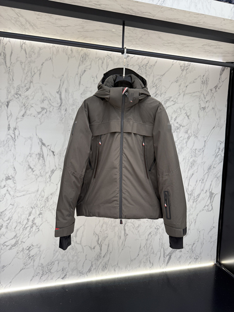 Top quality men Down puffer jacket Parkas Mens Embroidered Badge Stand Collar Knitted Splice Sweater Lightweight Down Jacket Sweater Casual Jacket F