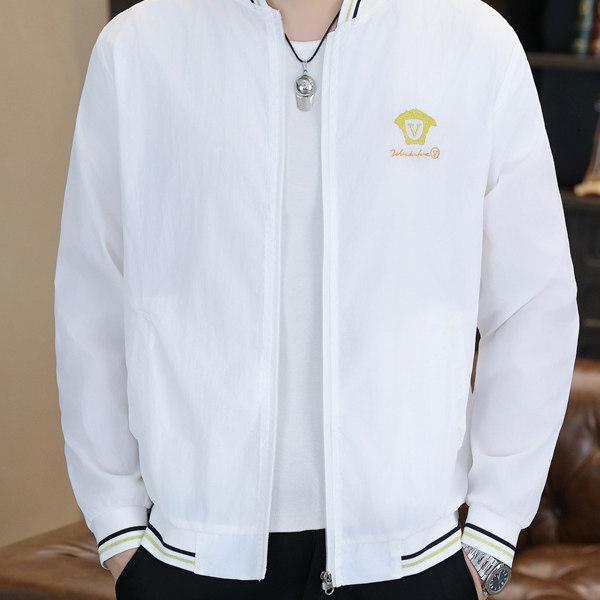 Designer Men's Clothing - Men's Casual Baseball Lapel Jacket, Loose Fit, Stylish And Versatile Top, Sun Protection Clothing