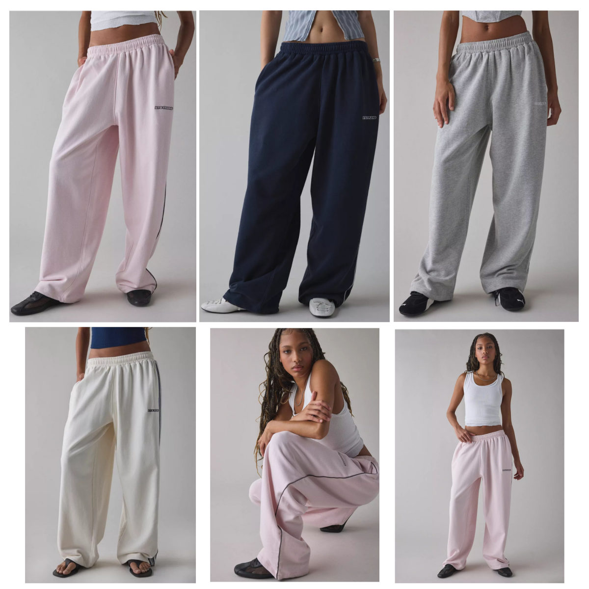Women's Pants Iets Frans Women Men Wide Leg Sweatpants Embroidery Cute Sports High Waisted Baggy Flared Revive Cargo Jogger Daily Wear Loose Yo