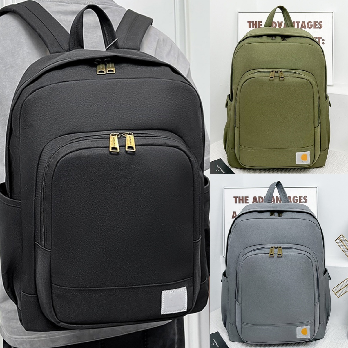 E7393 Sac à dos de style lycée à la mode Sac d'école de grande capacité Sac à dos Sac à dos extérieur décontracté à la mode pour le sac d'école a