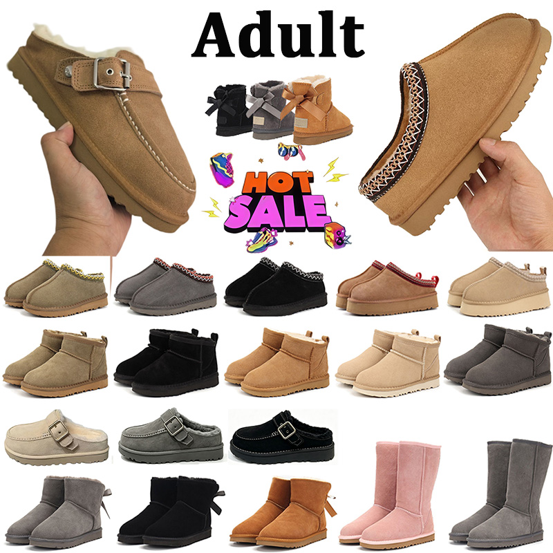 with box Designer Tazz bow Tasman Ultra Mini snow boots kids boots adult boots Winter Goldenstar Evelina Clog Ankle Boots Half Boots Platform Hee