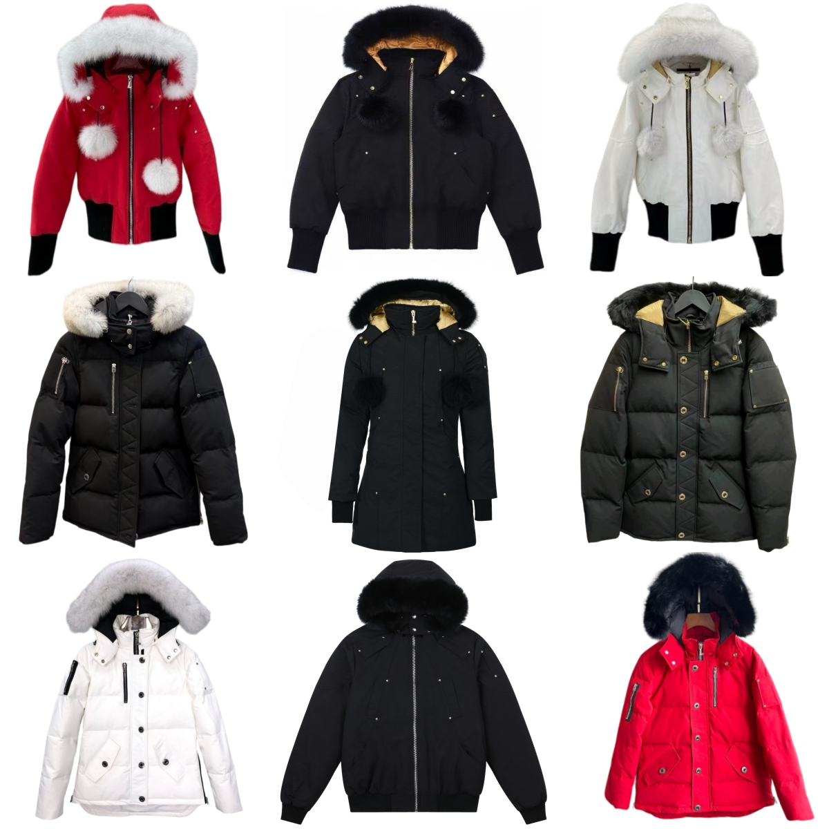 Designer Gold Down Jacket men Pilot coat woman Fur Collar Parka jacket Winter Waterproof Coat Cloak Fashion Men And Women Couples Casual Version To