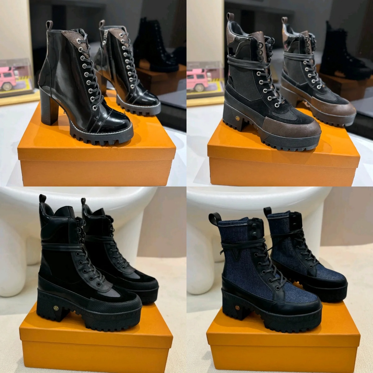 booties woman designer strap buckle block heel square toe leather suede outdoor vintage city luxury comfortable brown black gold white nude modern r