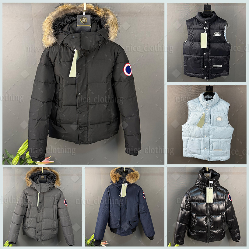 Winter Canada Jacket Mens Designer Puffer Jacket Winter Hooded Down Coat Men Embroidery Cotton Thick Body Warmer Winterjacke Fashion Jacket Windbrea