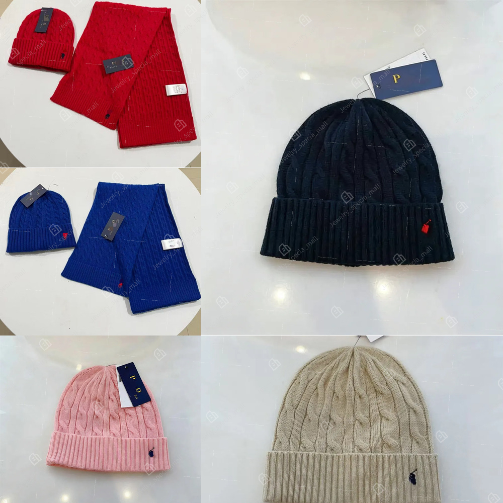 Luxury Designer Beanie Embroidery Polo Ralphism Laurenism Beanie Hat Polo Style Classic Bonnet Premium Quality Winter Warm Cap Fashion Golf Leisure