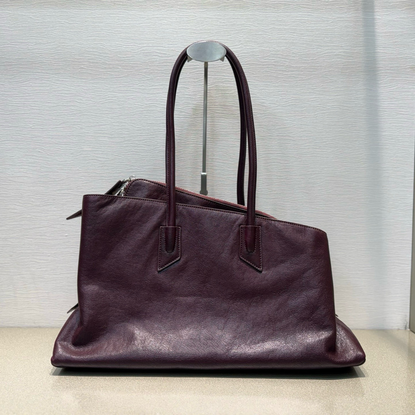 The Attico La Passeggiata – sac fourre-tout irrégulier en cuir de vache véritable, sac à bandoulière de grande capacité pour femmes, sac à main d