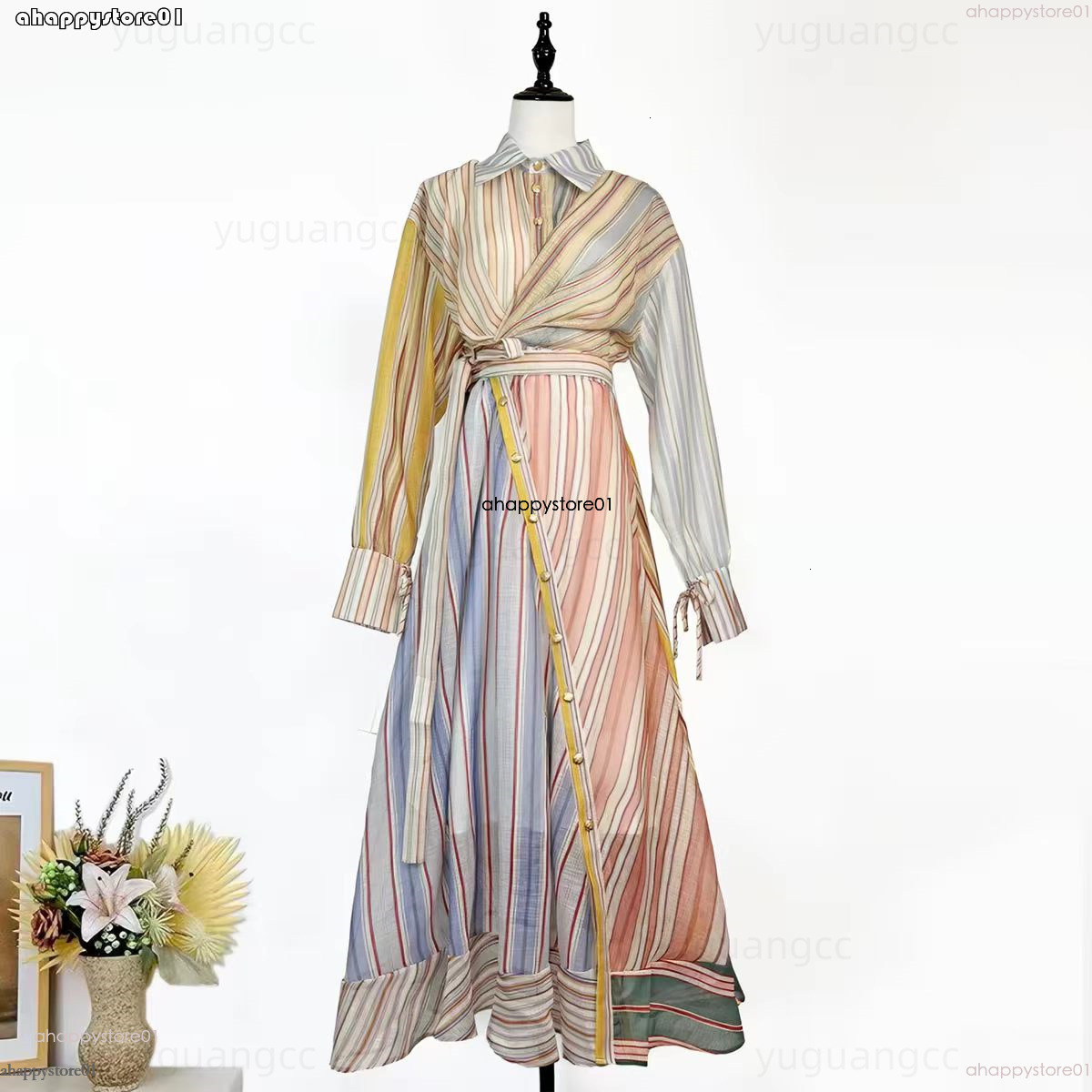 dress Designer Women Dresses autumn high quality Fashion Lantern Sleeve Belted Dress Charming Evening Dresses Puff Long Sleeve High Waist Elegant wi