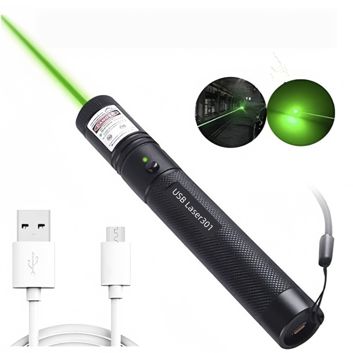 Hunting 532nm 5mw Green Laser Pointer Sight 301 Pointers High Powerful Adjustable Focus Red Dot Lazer Torch Pen Projection Laser Light High Power La