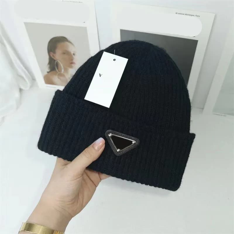 Designer P Beanie Triangle Winter hat cap brand for Men Womens casquette lux Beanies Bonnet Skull Cap Casquette Knitted Fitted Hats Luxury Muts Berr