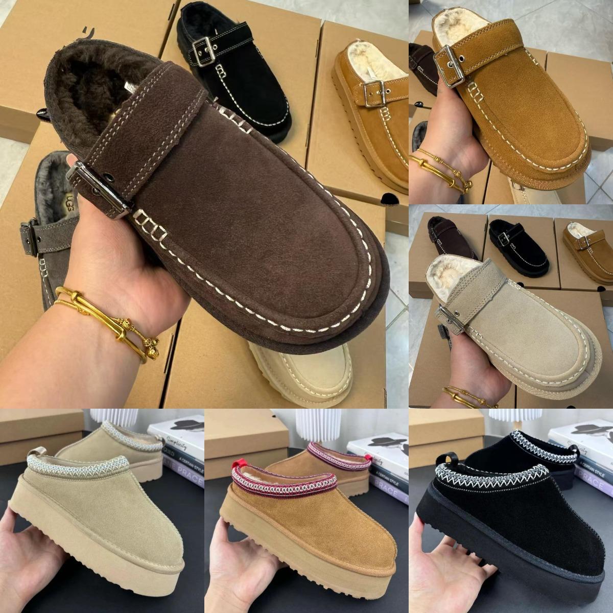 Goldenstar Evelina Clog Burnt Cedar Tasman Tazz women Slippers chestnut Designer Slides Mustard Seed Snow Boots clogs Platform Australia Fluffy Wint