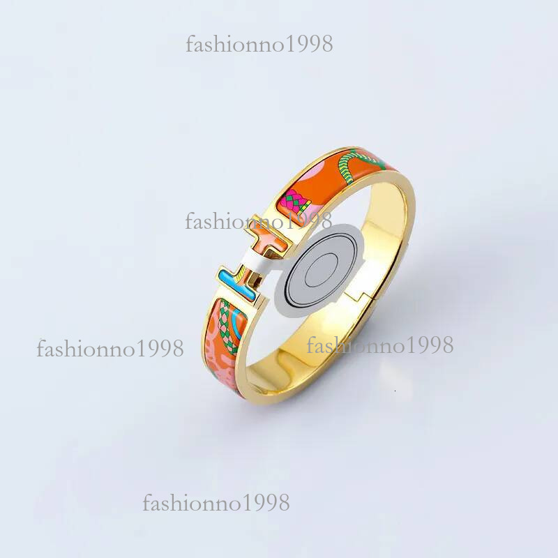 Designer Harmes Bracelets Luxury Sophisticated Harmas Jewelry Elegant Matching Bangle H Men And Women Letter Gold Enamel High Quality Designerherme