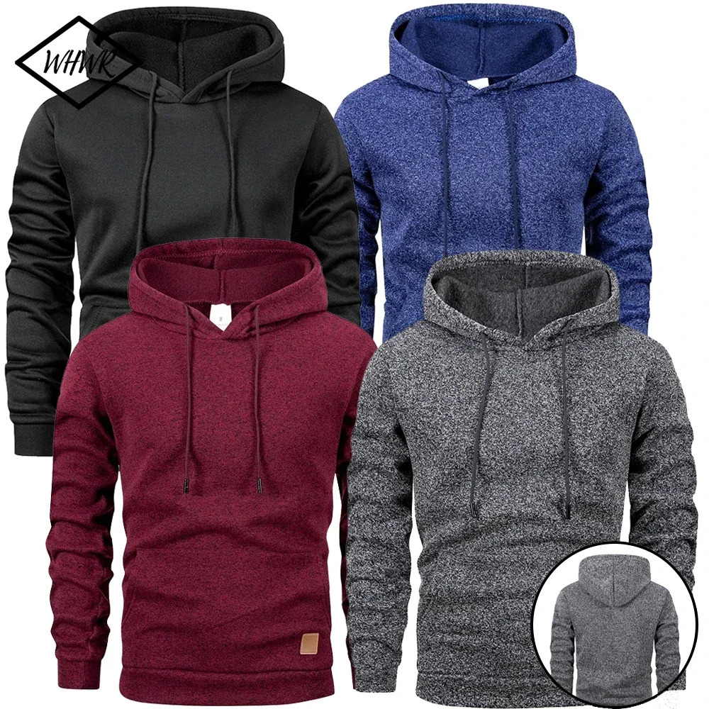 Men Women Casual Hooded Sweatshirts Solid Color Long Sleeve Pullovers Men's Clothing Loose Sports Hoodies Hip Hop Streetwear 260929