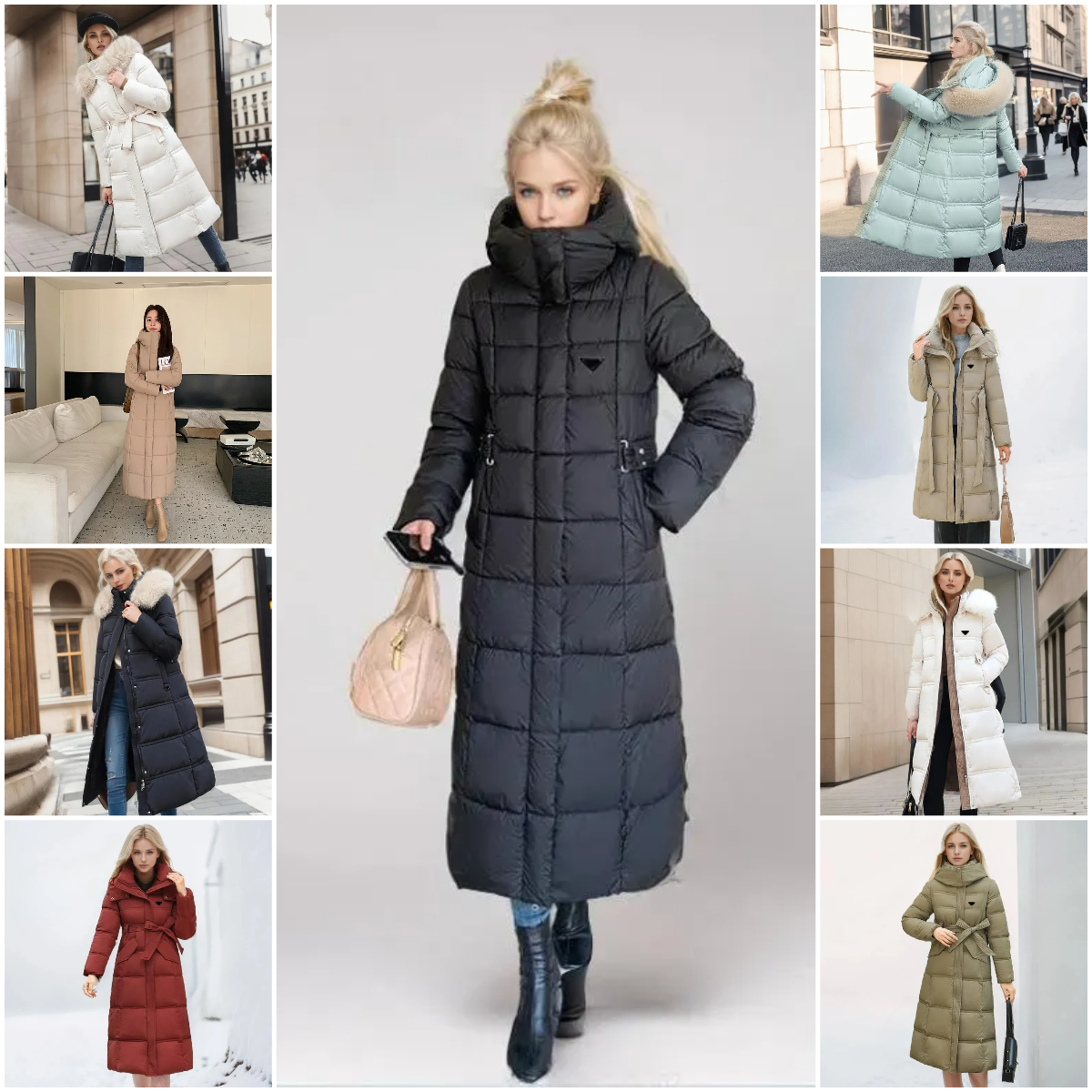 womens puffer women Down Long coat Women jacket designer woman winter Jacket Coat With Classic Letter Large Pocket