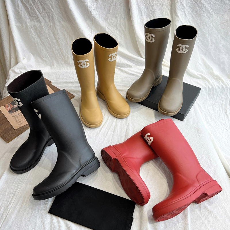 Brand Designer winter Square Toe Women snow Rain Boots Thick Heel Thicks Sole Ankle Boot Women's Rubber Boot good are quality rain boots 22222