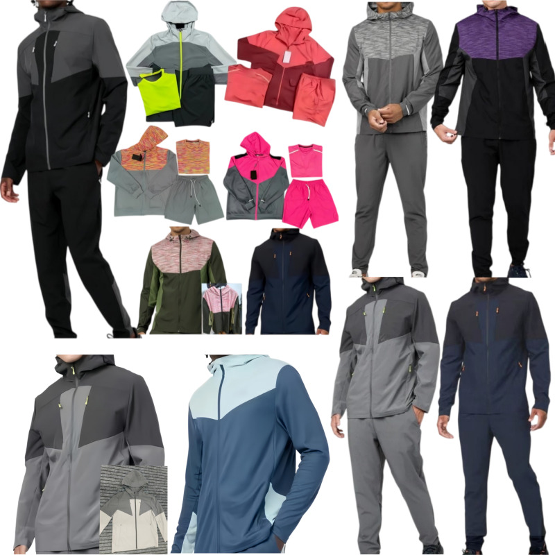 High Quality montirexs tracksuit AAA+ monterex tracksuit kid tech 3-piece set Mens tracksuit sports fiess suits running shirts shorts sportswear gym
