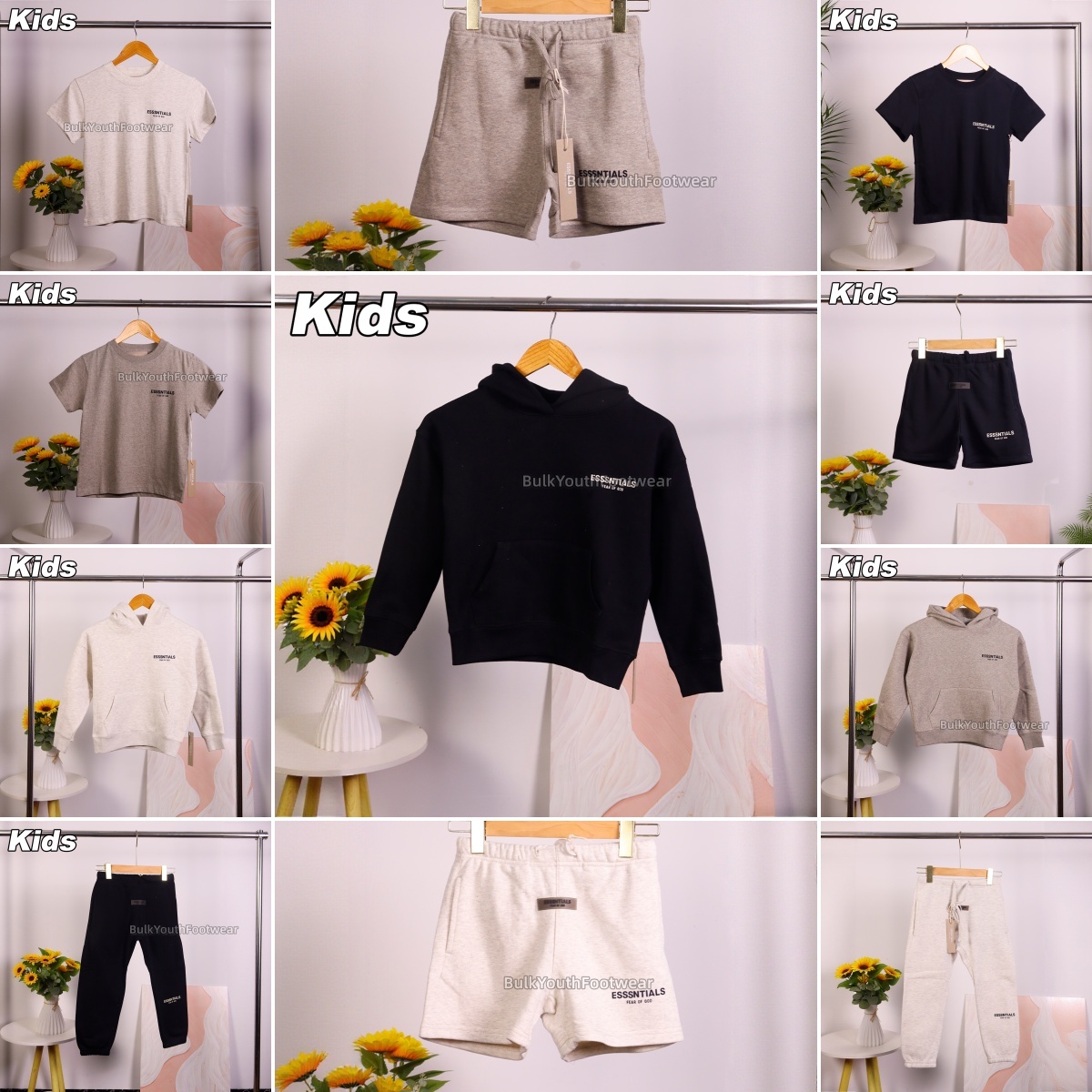 kids clothes Essential Hoodie Designer High Quality Essential Tracksuit Silicone Monogram Print Hoodies Shorts T Shirt Designer Sweatpant Daily Swea