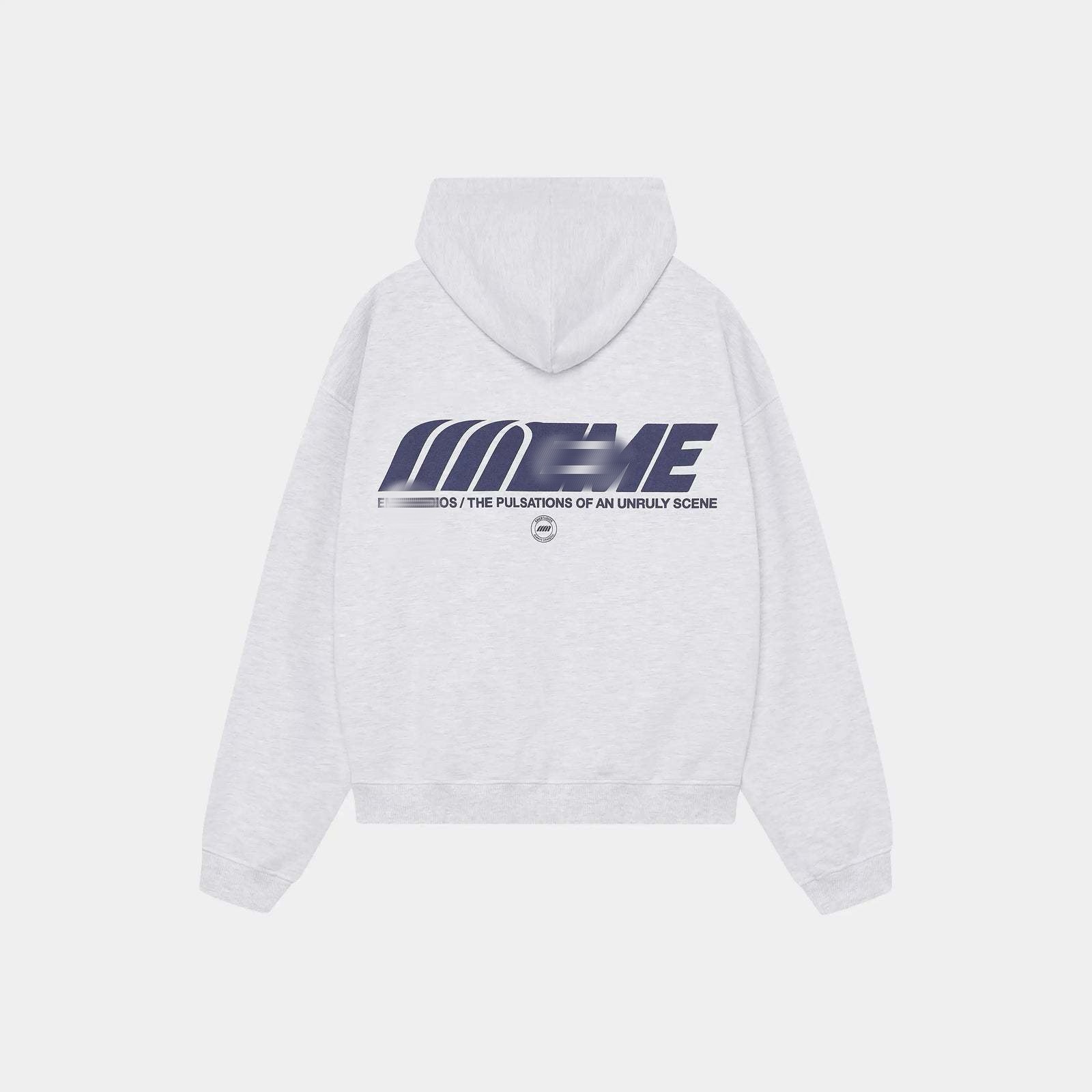Y2k Hoodie EME 26 New Arrival Vintage Knit Cardigan Unisex Loose Harajuku Sweater Fall Winter Streetwear Open Front Knitwear Jacket ems studios hood