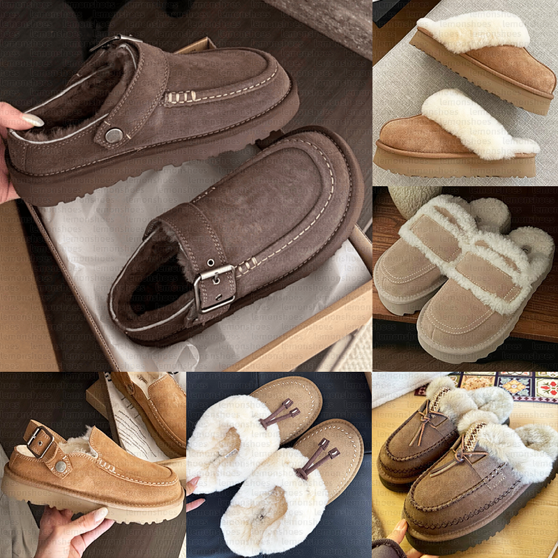 Designer Evelina Clog Slippers Clogs Sandal Golden star Beach Women Men Tazz Tasman Fall Driftwood Chestnut Sand Winter Summer Size 35-45