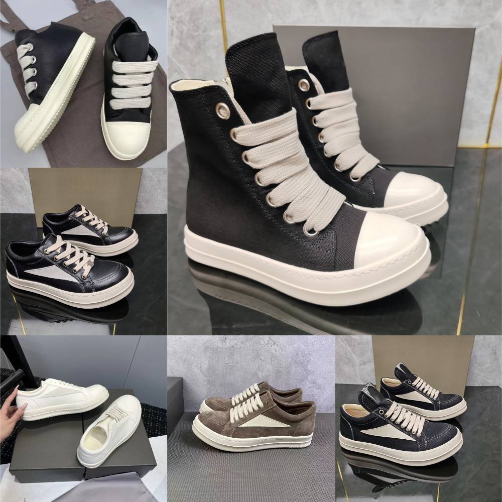 Designer Ro Brand VINTAGE Sneakers Mens Women Low Black White Milk Furry Canvas ROs Outdoor Casual Shoes CONCORDIANS RUNWAY JUMBOLACE Genuine Leathe