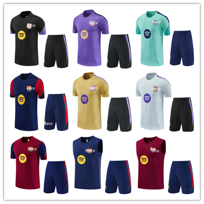 26 27 LAMINE YAMAL Barcelona Soccer set Short sleeve shorts men kid football chandal futbol survetement 2026 27 Short sleeve shorts TRAINING suit