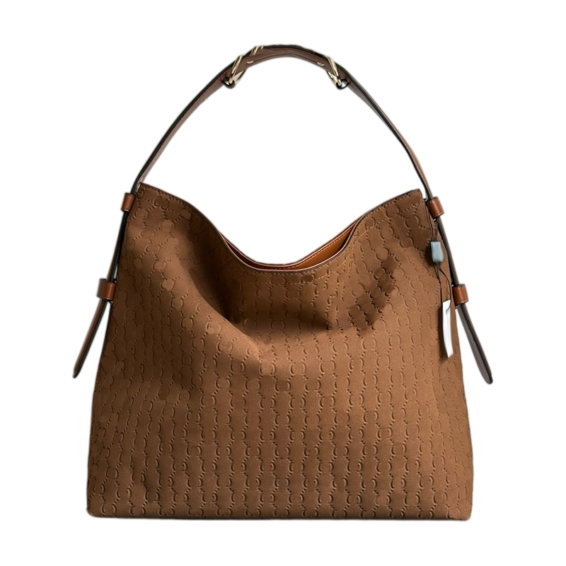Classic And Unique Designer Womens Suede Handbag Large Capacity Underarm Tote Bag Portable Outdoor Shoulder Bag Sacoche Shopping Bag