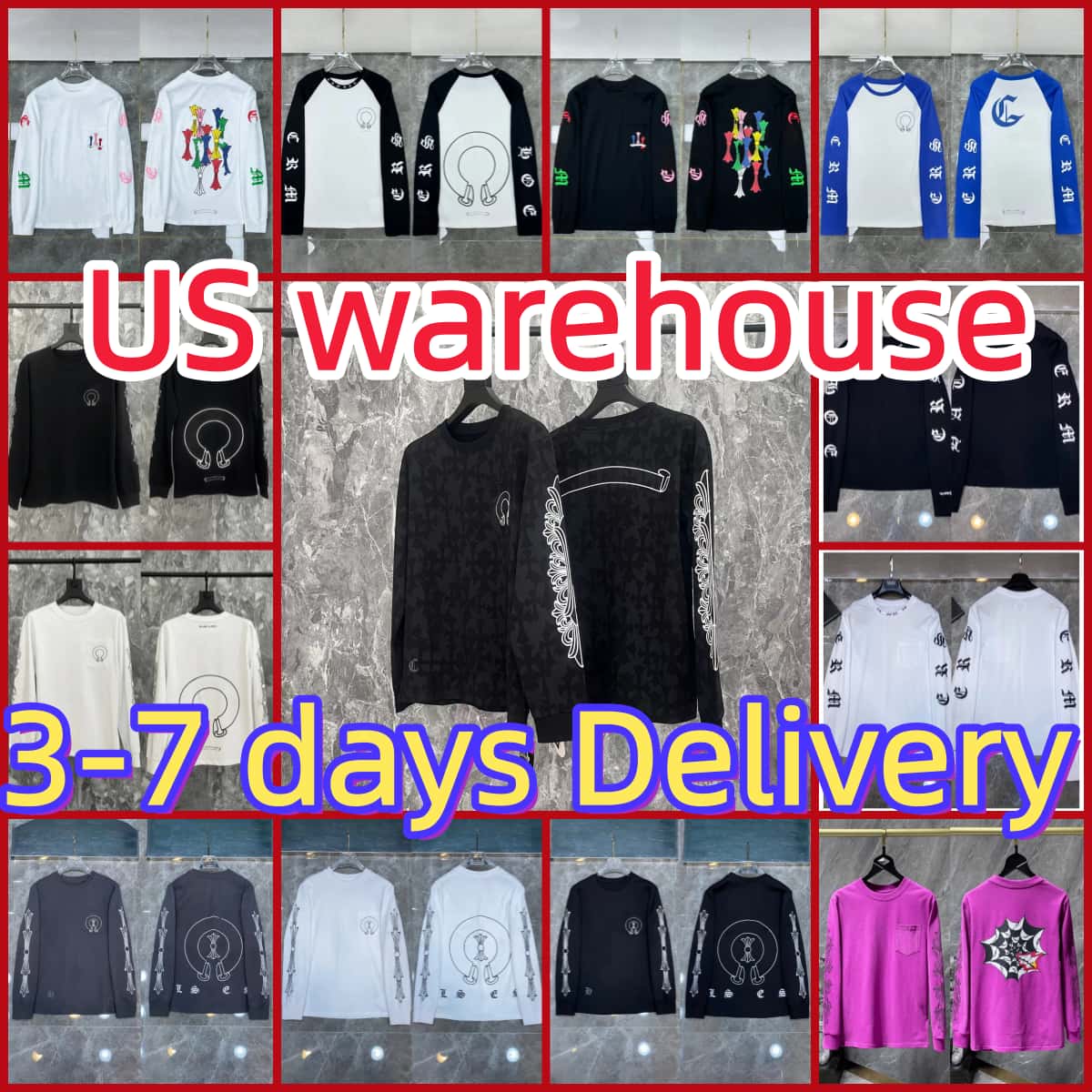 High Quality hoodie Men Designer shirt Chrome Long Sleeve New Men hoody Fashion Hoodies Sweatshirts Hip Hop Running Jacket Pullover Hooded Cardigan