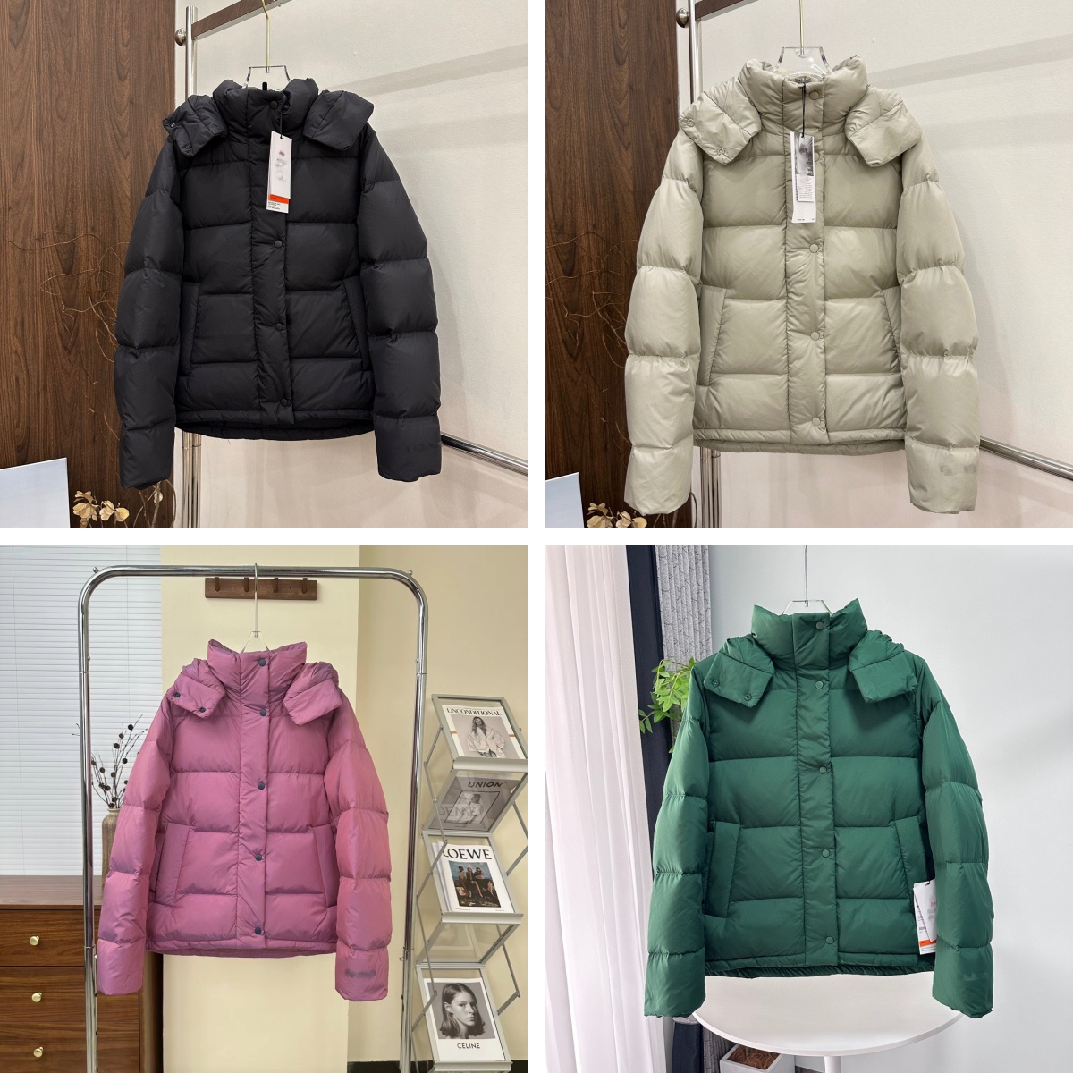 Jacket women down jackets puffer jackets female thick warm cotton overcoat winter gentle whitening zipper button thickened waterproof and windproof