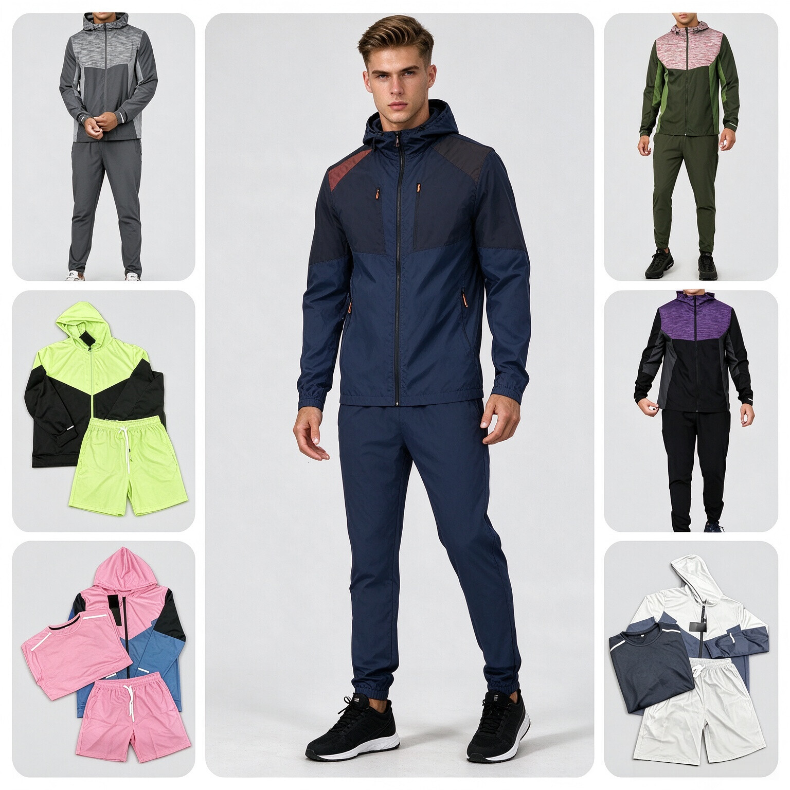 berghaus tracksuit High quality 3-piece Wrinkle resistant set designer shorts and easy care t shirt monterex tracksuit Men's Short Sleeve Set S
