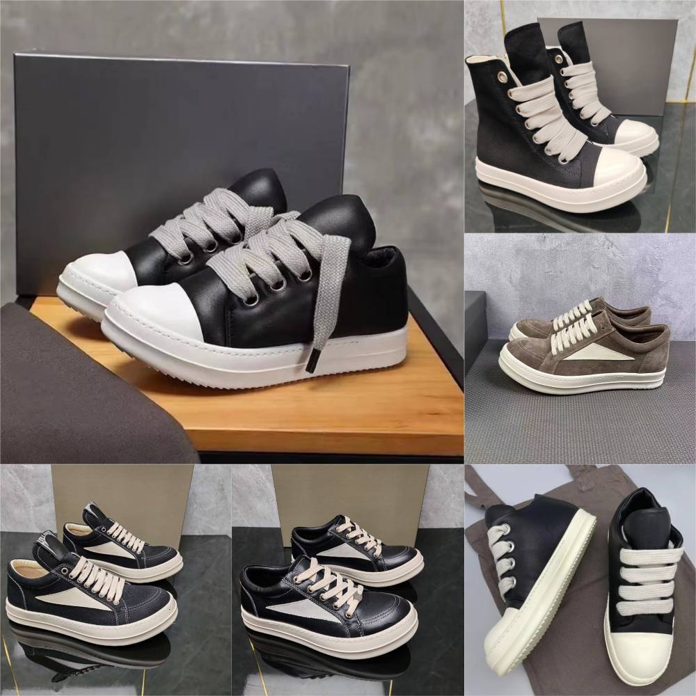 Designer Ro Brand VINTAGE Sneakers Mens Women Low Black White Furry Canvas ROs Mesh Leather Casual Shoes CONCORDIANS RUNWAY JUMBOLACE Outdoor Athlet