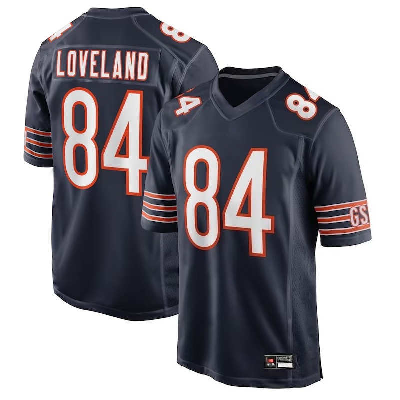 Football cousu en sergé Full Tackle Rome Odunze 15 Caleb Williams 18 D.J. Maillot Moore 2 pour hommes femmes jeunes S-XXXL