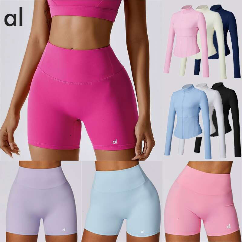 Yoga sets alolynessities shorts Sets Women Clothes bra Leggings Pant Jacket Set sports pants bra alolynessities Jackets Women Sets alolynessities se