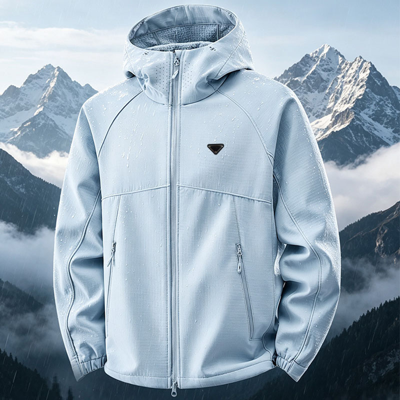 designer jacket men windbreaker jacket men coats Soft shell clothing autumn and winter new men's trend outdoor jacket windproof waterproof leis