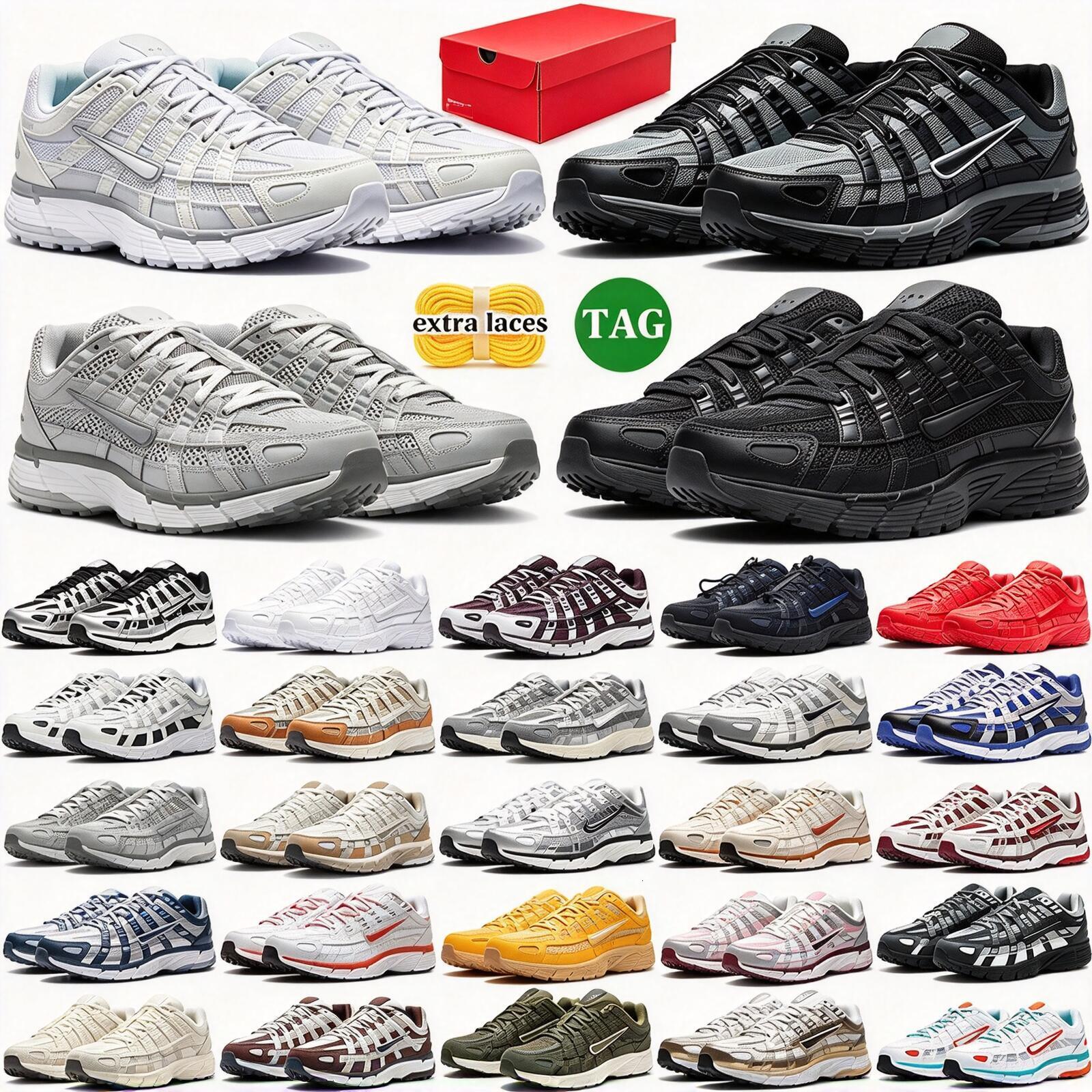 shipping free with box p6000 designer d h gate running shoes sport sneakers for men women black white grey pink red silver outdoor sports trainers c