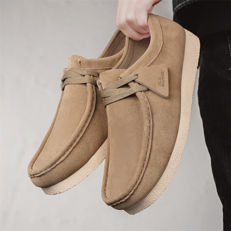 Matte loafers voor heren 2026 Lente/zomer, grote maat vrijetijdsschoenen met zachte zool, groothandel 1209