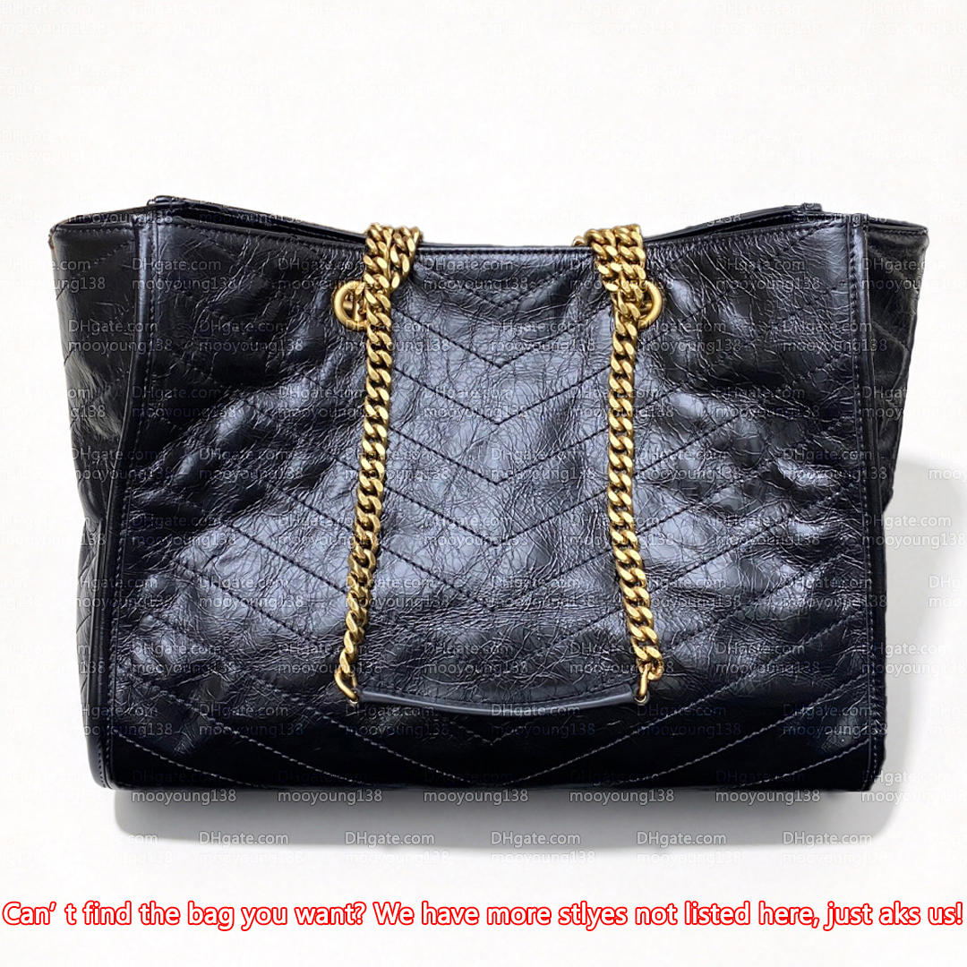 12A Premium Mirror Quality Designer Tote Bags for Women Large Capacity Shopping Bag Calfskin Leather Bags Luxury Shoulder Chain Bag Black Purse 8726