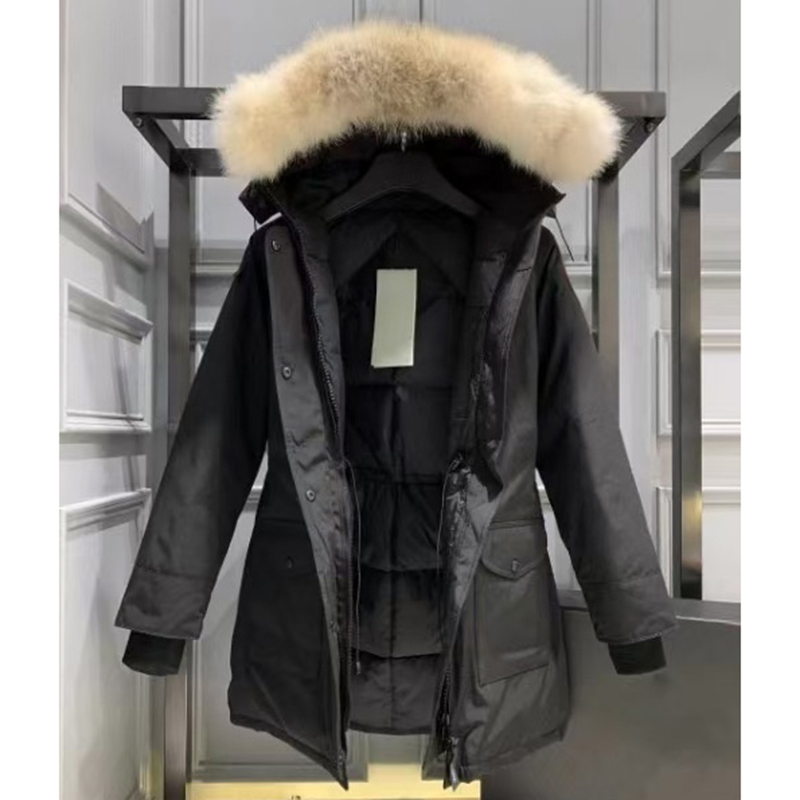 Women Down Jacket Designer Puffer Jackets women Fashion Long Coat Large Pocket Fur Collar Thermal Top Female autumn and winter Large Clothing Coats