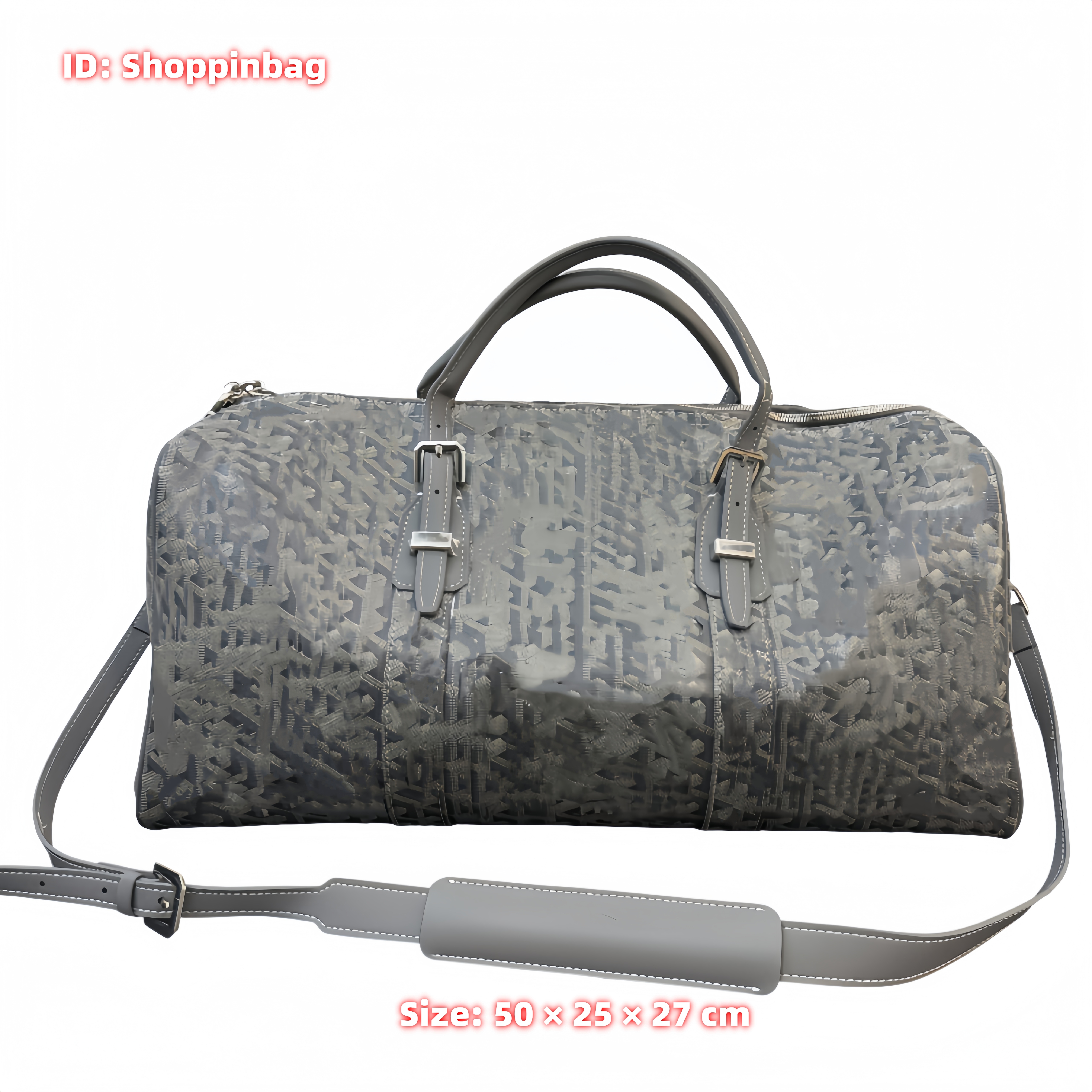 Men Women Vintage Printed Canvas Bag Large Capacity Travel Weekender Bag Leather Top Handle Gym Bag With Detachable Shoulder Strap,Size: 50*25*27cm
