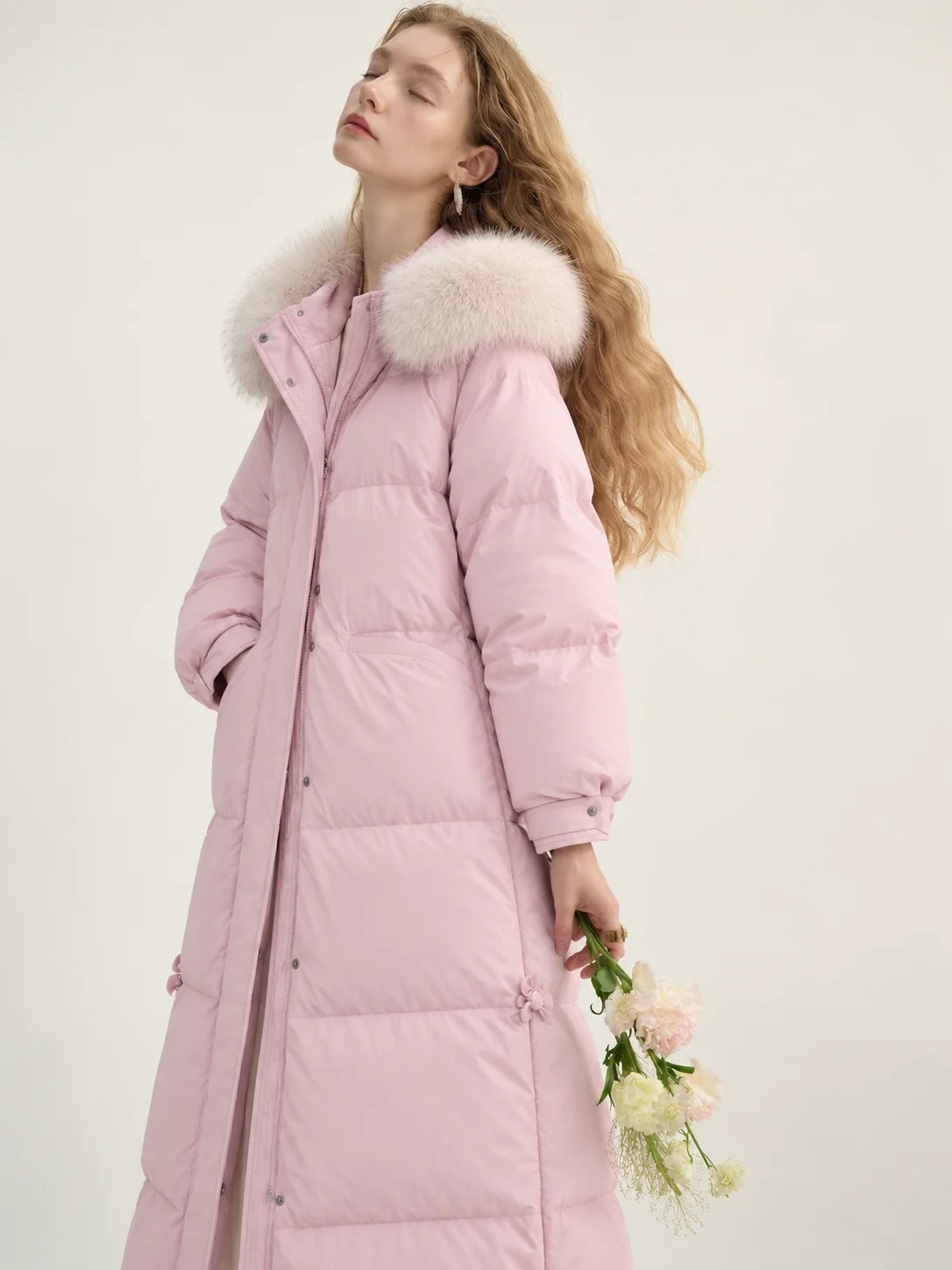 2026 Korean Style Women Long Faux Fur Collar Parka Winter Warm Cotton Padded Jacket Y2K Vintage Casual Outerwear Overcoat 260929
