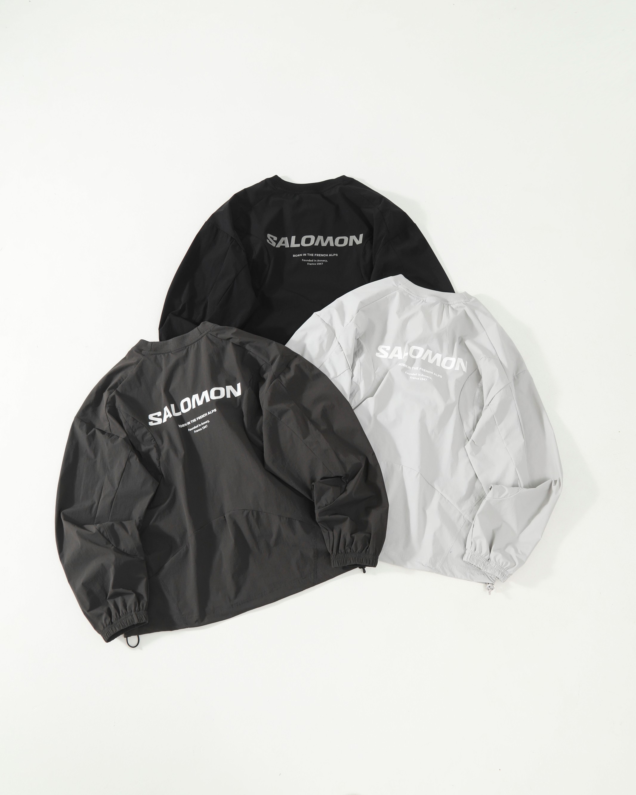 Men round neck sweatshirt SALOMON SlateNNI logo round neck loose long sleeved sweatshirt jacket fashionable casual autumn warm pullover