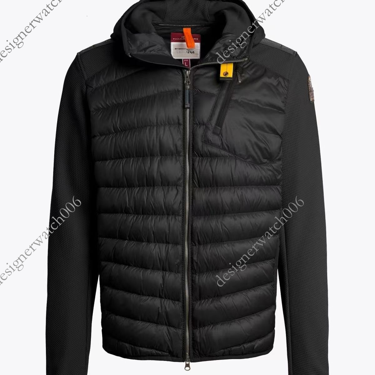 Designer Cargo Down Jacket PJS Puffer Jacket Luxury Mens Womens Para Jumpers Down Jacket With Yellow Webbing Strap Accent Repellent Windproof Winter