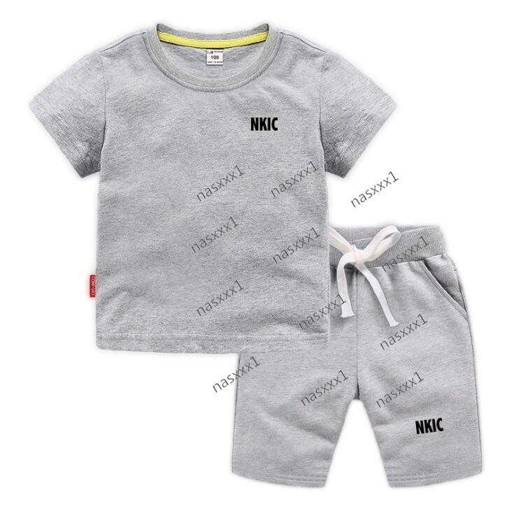 2pcs enfants vêtements ensembles été lettre imprimer bébé garçon tenues de sport enfants marque vêtements ensembles vêtements t-shirt shorts ense