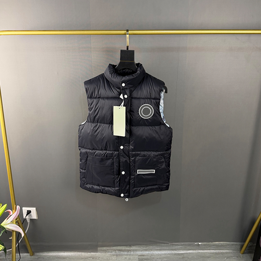 Winter Down Vest Designer Down Jacket Parkas Manteau à col de fourrure Vestes d'hiver Mode Gilet Slim Corset Épais Tenue Coupe-Vent Poche Outsize
